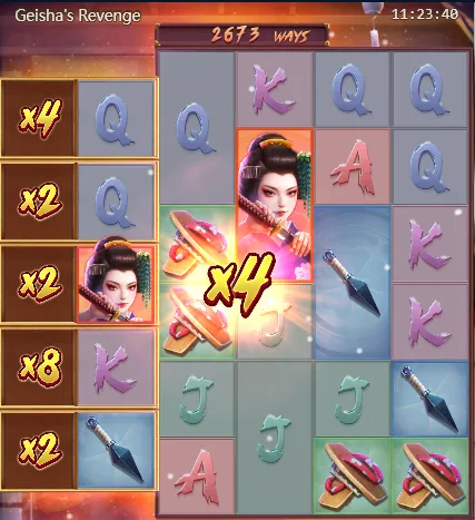 Geisha’s Revenge bonus round