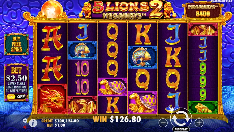 5 Lions Megaways 2 Slot