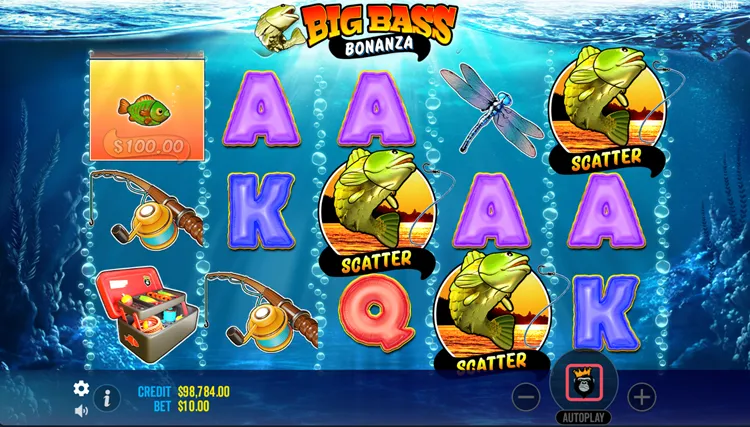 Big Bass Bonanza scatters