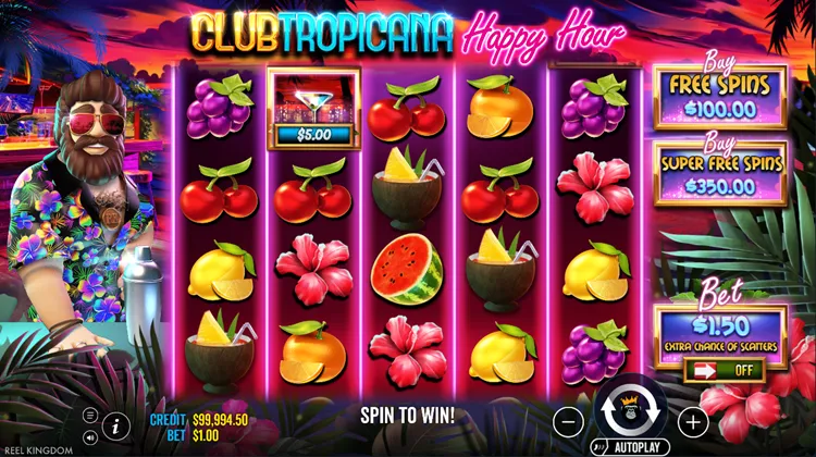 Club Tropicana - Happy Hour Slot