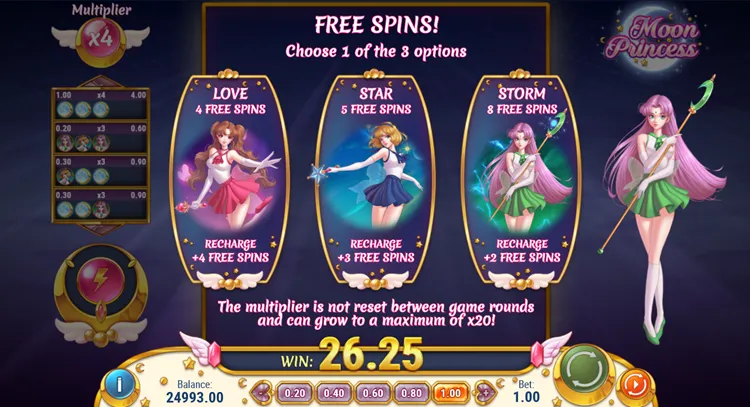 Moon Princess Bonus Round<