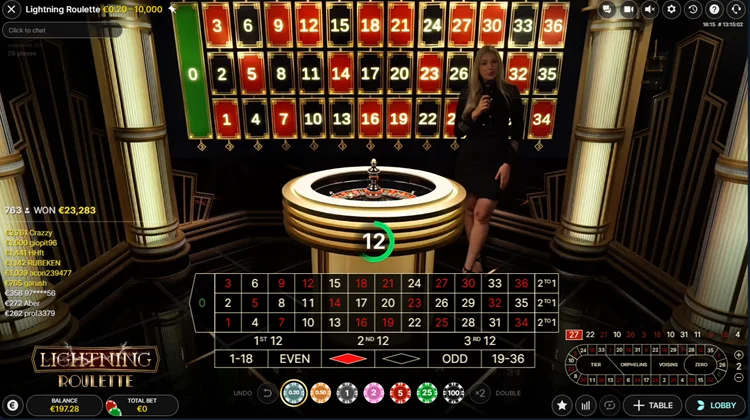 Lightning Roulette by Evolution