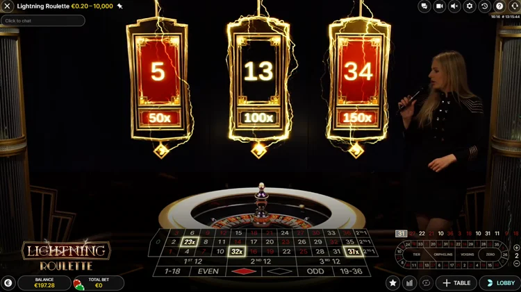 Lightning Roulette Lightning Numbers