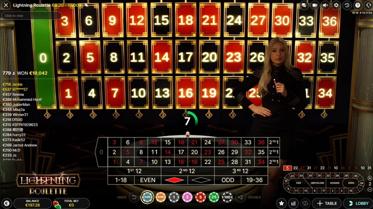 Lightning Roulette Picking Numbers