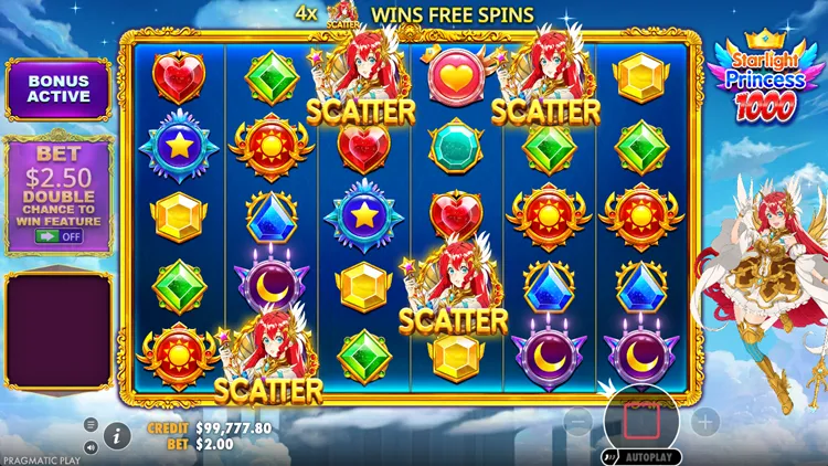 Starlight Princess 1000 free spins