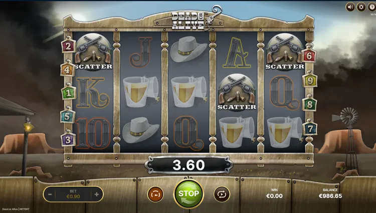 Dead or Alive free spins