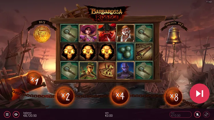 Barbarossa Revenge free spins