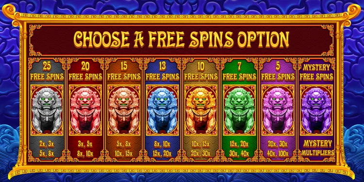 5 Lions Megaways choose bonus