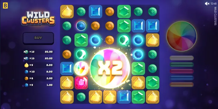 Wild Clusters bonus lines