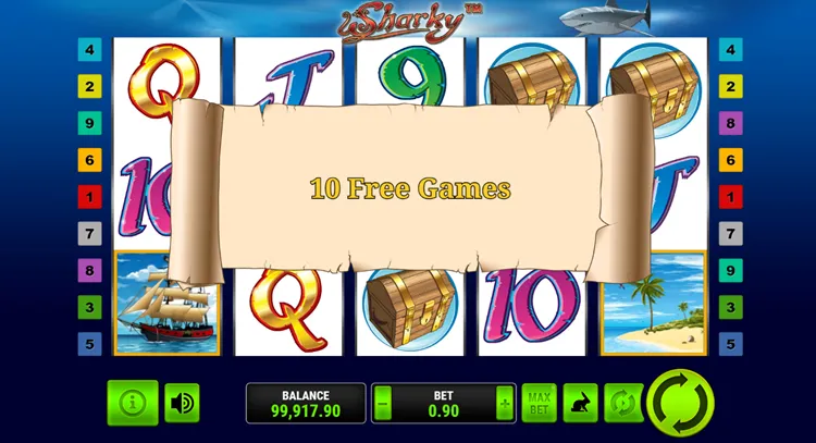 Sharky Slot free spins