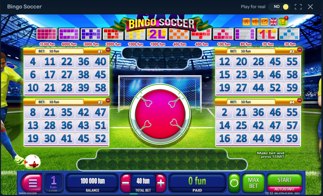 Bingo Soccer Game from Belatra